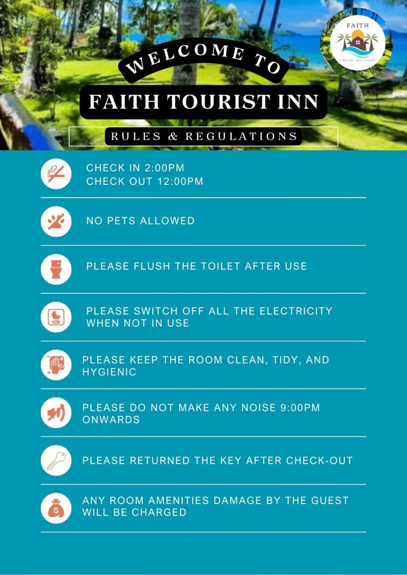 Faith Tourist Inn San Vicente  Exterior foto